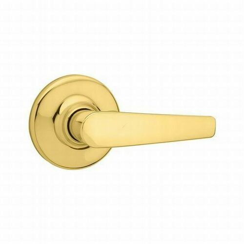 Kwikset 200DL-3V1 Delta Passage Door Lock with New Chassis and 6AL Latch and RCS Strike Bright Brass Finish