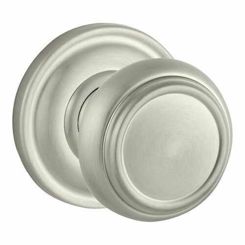 Baldwin FDTRATRR150 Full Dummy Traditional Knob and Traditional Round Rose Satin Nickel Finish