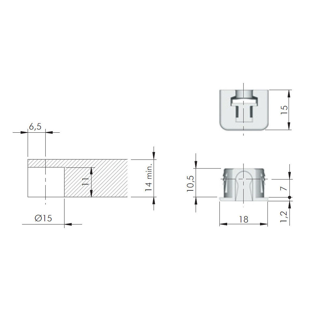 Richelieu 106010290 Flipper Receptacle  buildersblvd com